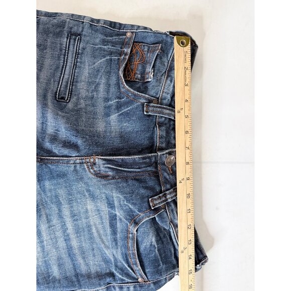 Cowgirl Tuff Bootcut Jeans Womens Size 29 Dark Wash Earth Shutters Denim Cowgirl - Picture 9 of 15